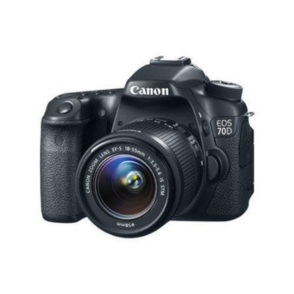 DSLR Canon EOS 70D Lente 18-55mm - eMania Foto e Video