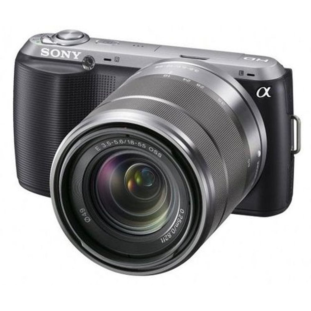 Camera-Digital-Sony-Alpha-NEX-C3K-com-Lente-18-55-mm-16.2-Megapixels--LCD-3--Panoramica-3D-Preta Camera-Digital-Sony-Alpha-NEX-C3K-com-Lente-18-55-mm-16.2-Megapixels--LCD-3--Panoramica-3D-Preta
