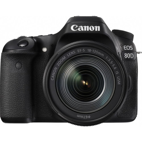 Canon EOS 80D com Lente 18-135mm IS USM - eMania Foto e Video