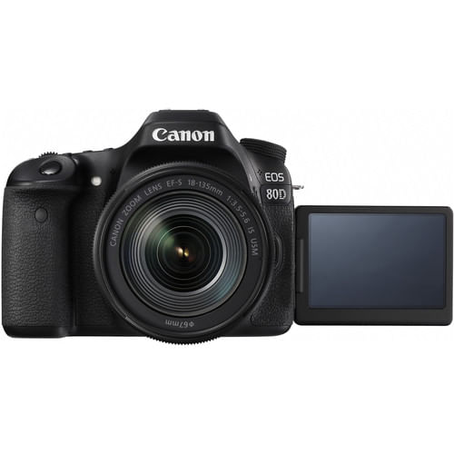 【美品】 Canon EOS 80D EF-S 18-135mm IS USM Canon EOS 80D com Lente 18-135mm IS USM - eMania Foto e Video