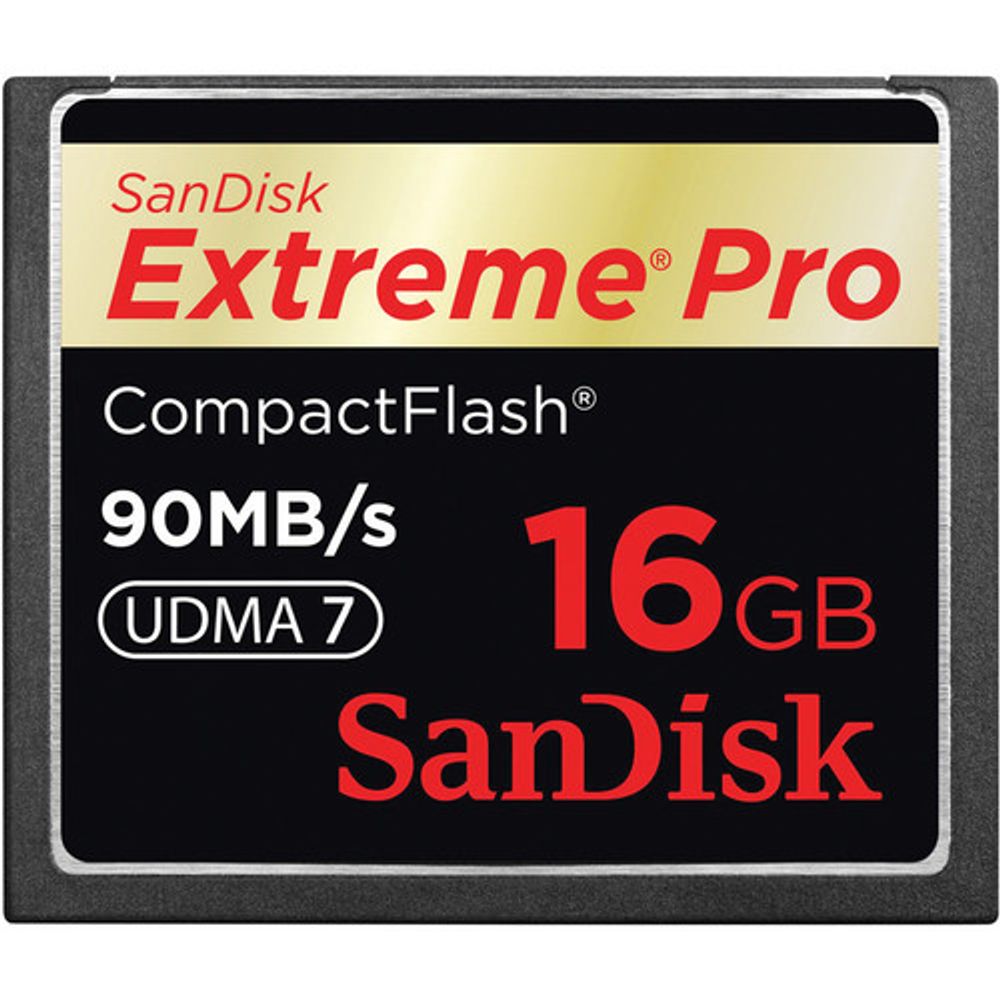 Cartão Compact Flash 16GB SanDisk Extreme Pro 90MB/s (600X) UDMA7 Cartão Compact Flash 16GB SanDisk Extreme Pro 90MB/s (600X) UDMA7