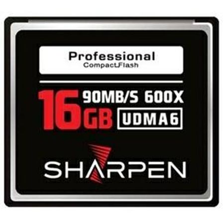 Cartão Compact Flash 16Gb Sharpen 90Mb/s (600x), UDMA6