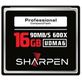 Cartão Compact Flash 16Gb Sharpen 90Mb/s (600x), UDMA6