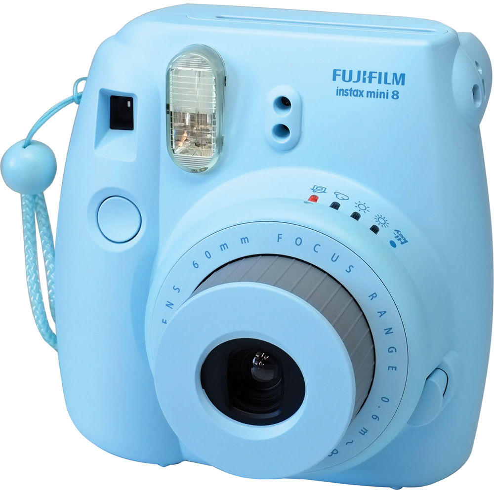 Instantânea Fuji Instax Mini 8 Azul - eMania Foto e Video