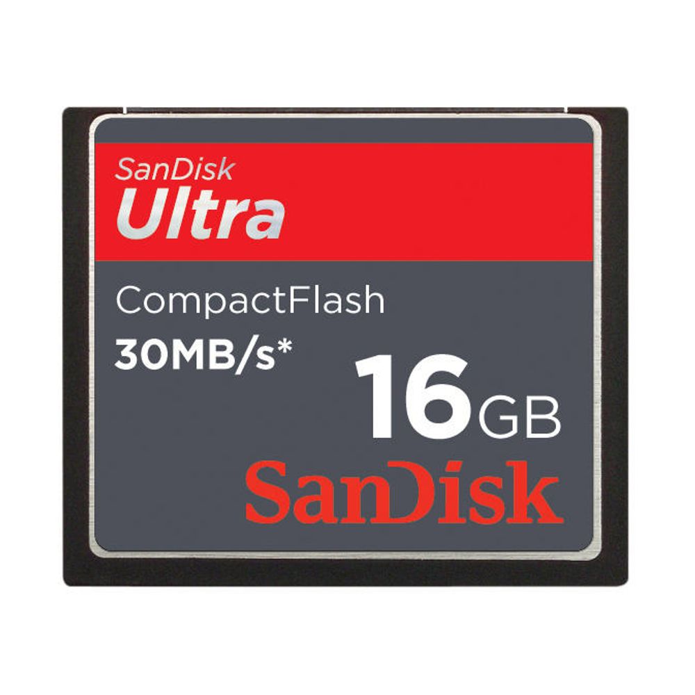 Cartão Compact Flash 16Gb Sandisk Ultra 200X, 30MB/s Cartão Compact Flash 16Gb Sandisk Ultra 200X, 30MB/s
