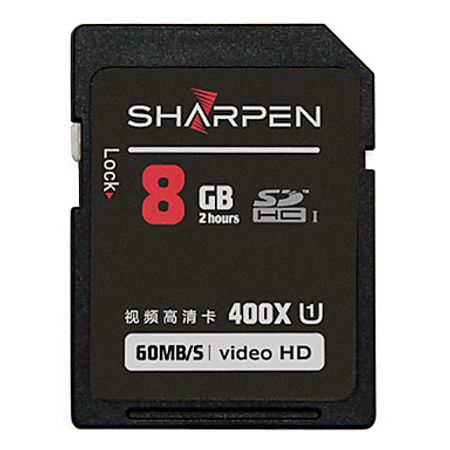 Cartão SD 8Gb Sharpen 60Mb/s Classe10