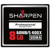 Cartão Compact Flash 8Gb Sharpen 60Mb/s (400x), UDMA5