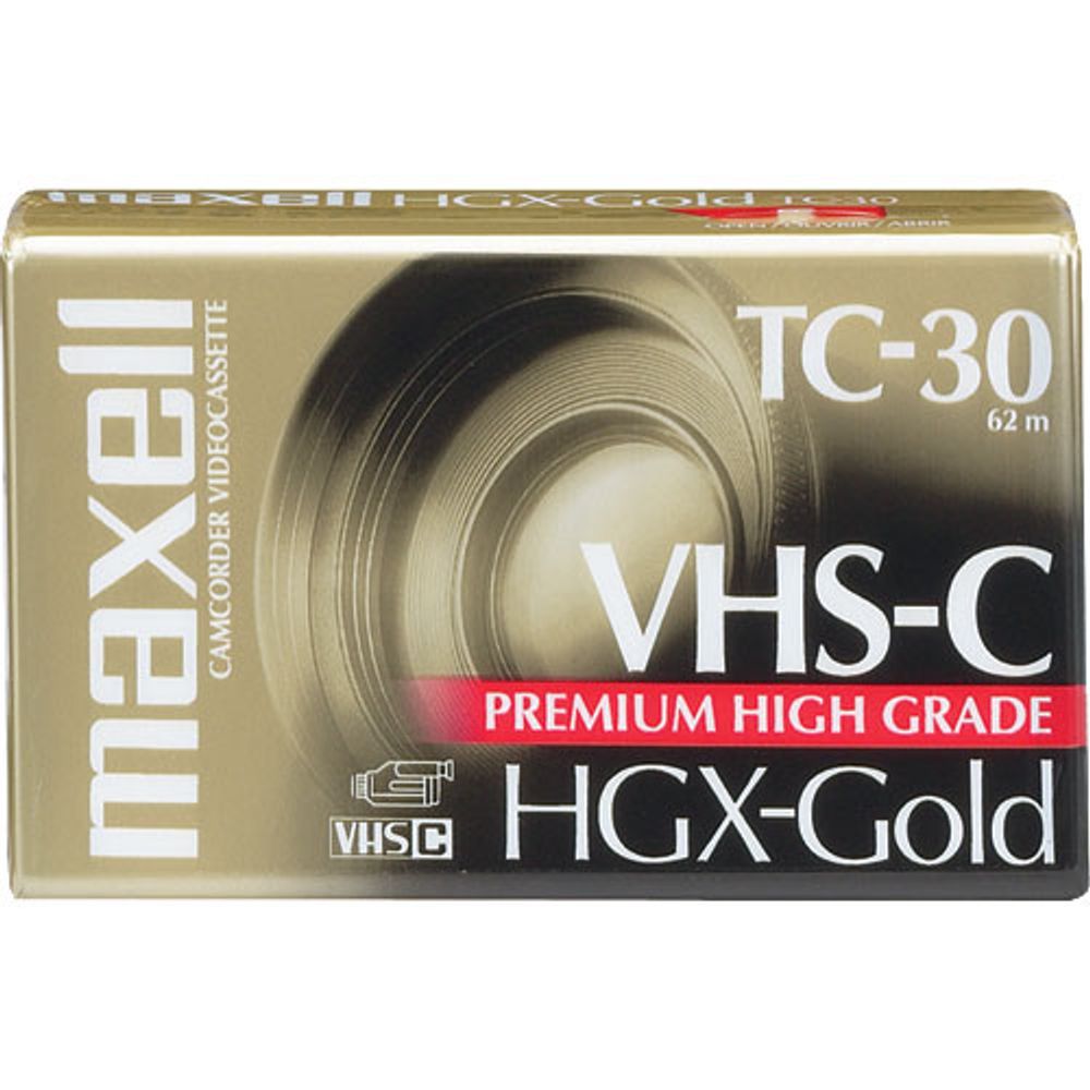 Fita VHS TC30 Maxell HGX-Gold Premium High Fita VHS TC30 Maxell HGX-Gold Premium High