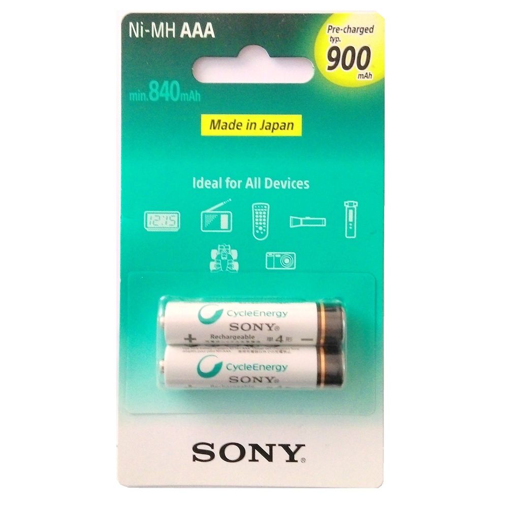 Pilha-Recarregavel-Sony-2-x-AAA-900mAh-NHAAAB2GN Pilha-Recarregavel-Sony-2-x-AAA-900mAh-NHAAAB2GN
