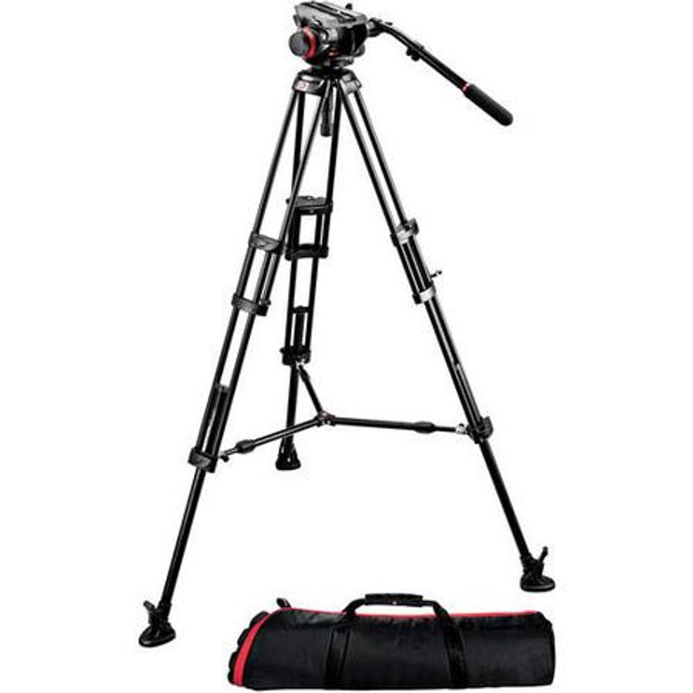 Tripe-Manfrotto-504HD-546BK-com-Cabeca-de-Video-Hidraulica-com-Bolsa Tripe-Manfrotto-504HD-546BK-com-Cabeca-de-Video-Hidraulica-com-Bolsa