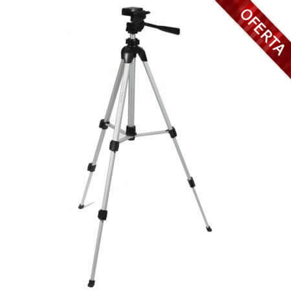 Tripe-com-Cabeca-TR-541N-para-Cameras-e-Filmadoras-ate-2Kg---Prata---Com-bolsa Tripe-com-Cabeca-TR-541N-para-Cameras-e-Filmadoras-ate-2Kg---Prata---Com-bolsa