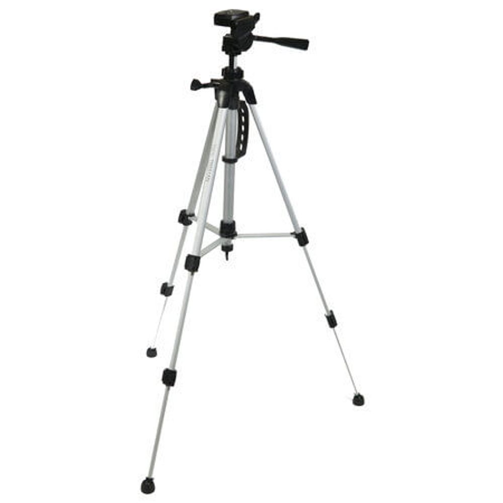 Tripe-com-Cabeca-TR-551N-para-Cameras-e-Filmadoras-de-ate-2Kg---Prata---Com-bolsa Tripe-com-Cabeca-TR-551N-para-Cameras-e-Filmadoras-de-ate-2Kg---Prata---Com-bolsa