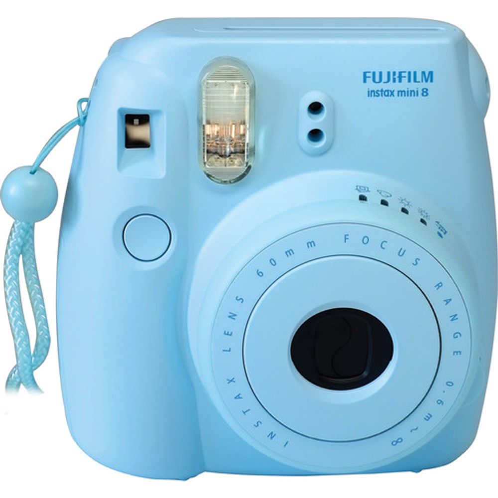 Instantânea Fuji Instax Mini 8 Azul - eMania Foto e Video
