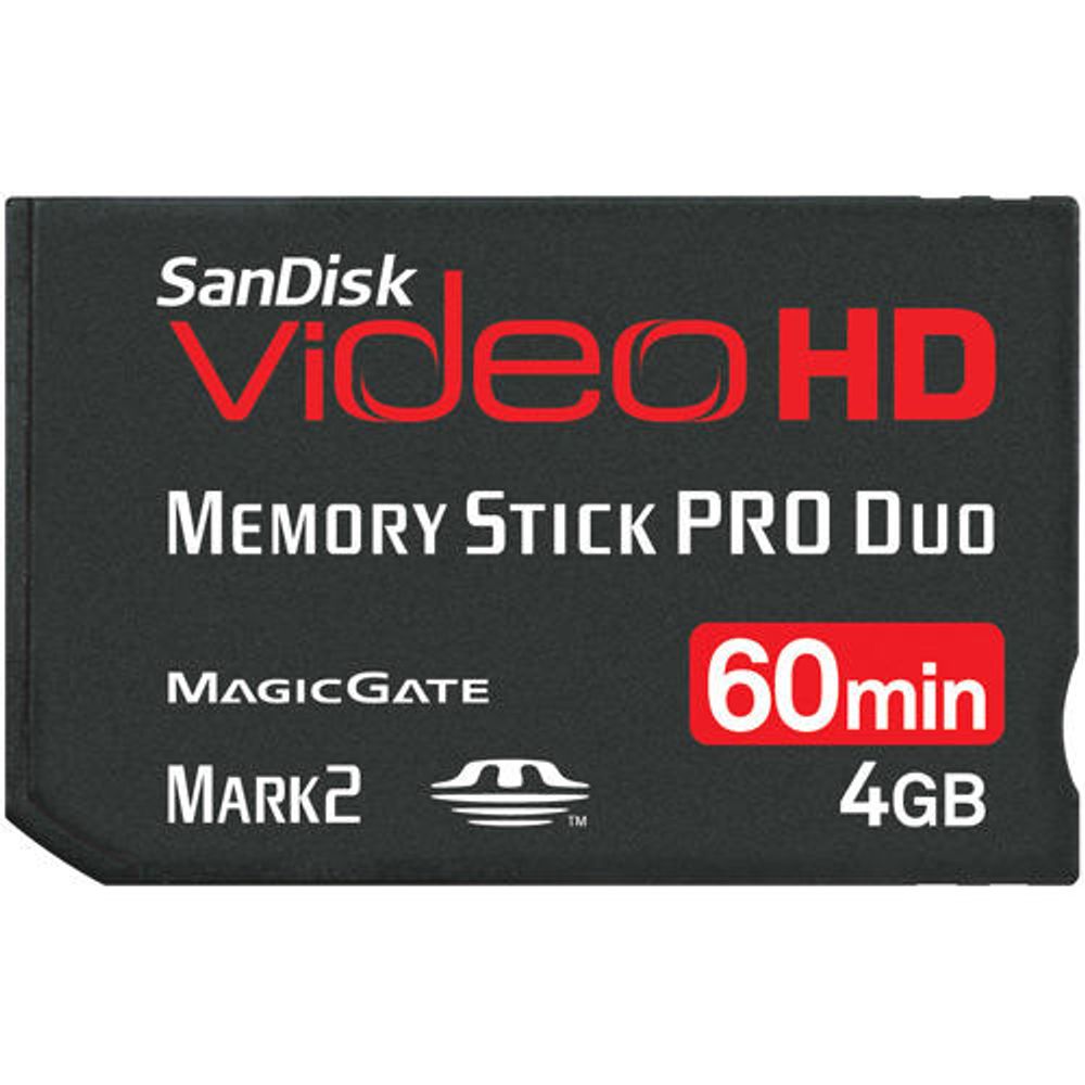 Cartão Memory Stick Pro Duo 4Gb Sandisk Cartão Memory Stick Pro Duo 4Gb Sandisk