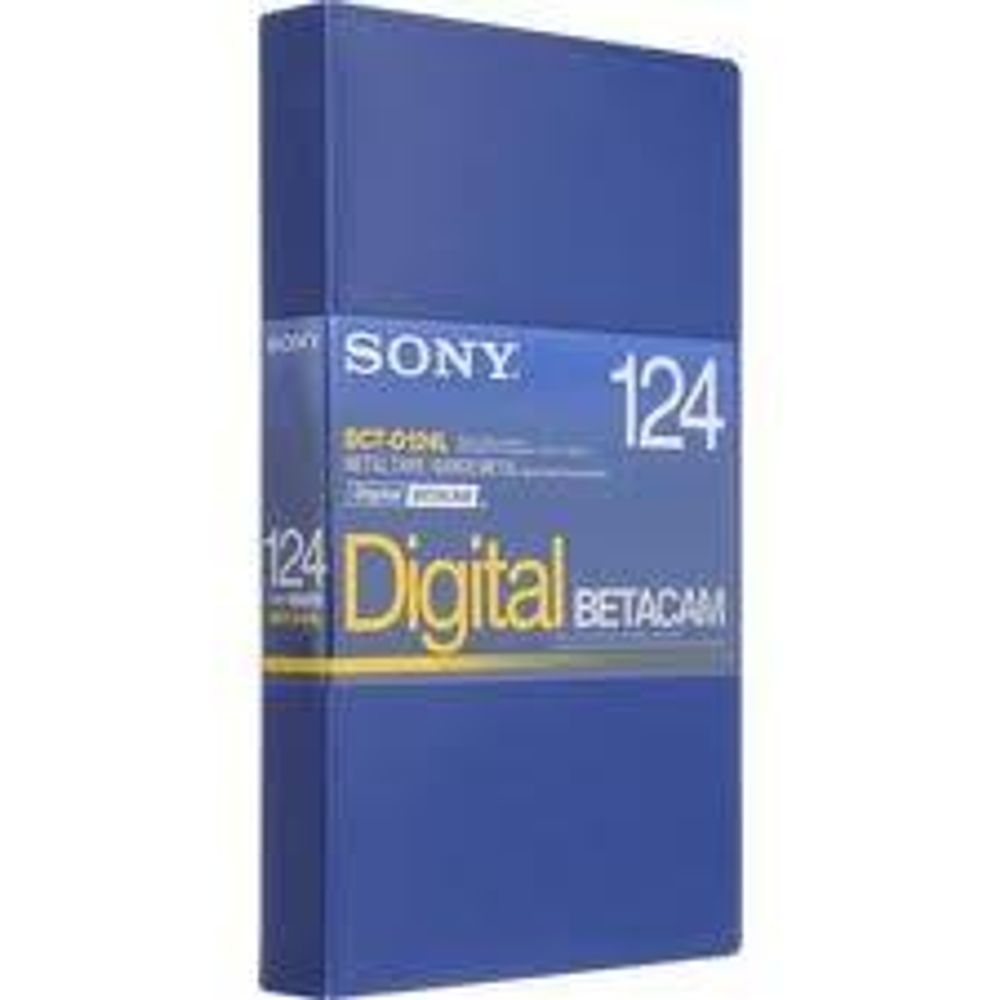 Fita Betacam Sony BCT-D124L de 124 Minutos Fita Betacam Sony BCT-D124L de 124 Minutos