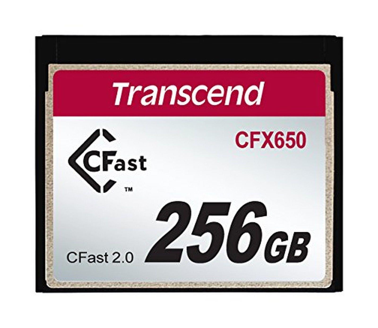 Cartão CFast 256Gb Transcend CFX650 (TS256GCFX650) - eMania Foto e