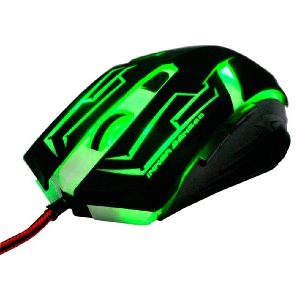 Mouse Gamer Skanda de 3200 DPI com 7 Botões (Verde) Mouse Gamer Skanda de 3200 DPI com 7 Botões (Verde)
