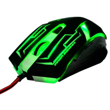 Mouse Gamer Skanda de 3200 DPI com 7 Botões (Verde)