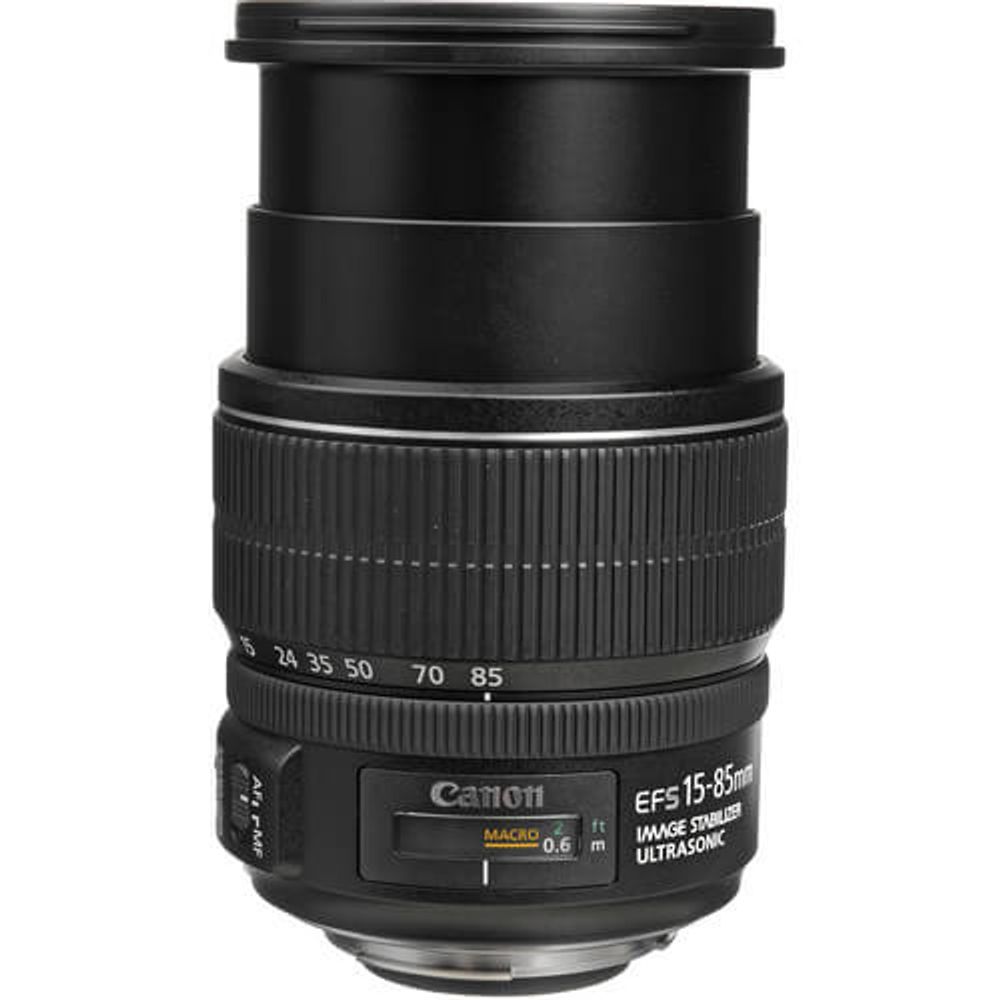 Lente Canon EF-S 15-85mm f/3.5-5.6 IS USM - eMania Foto e Video