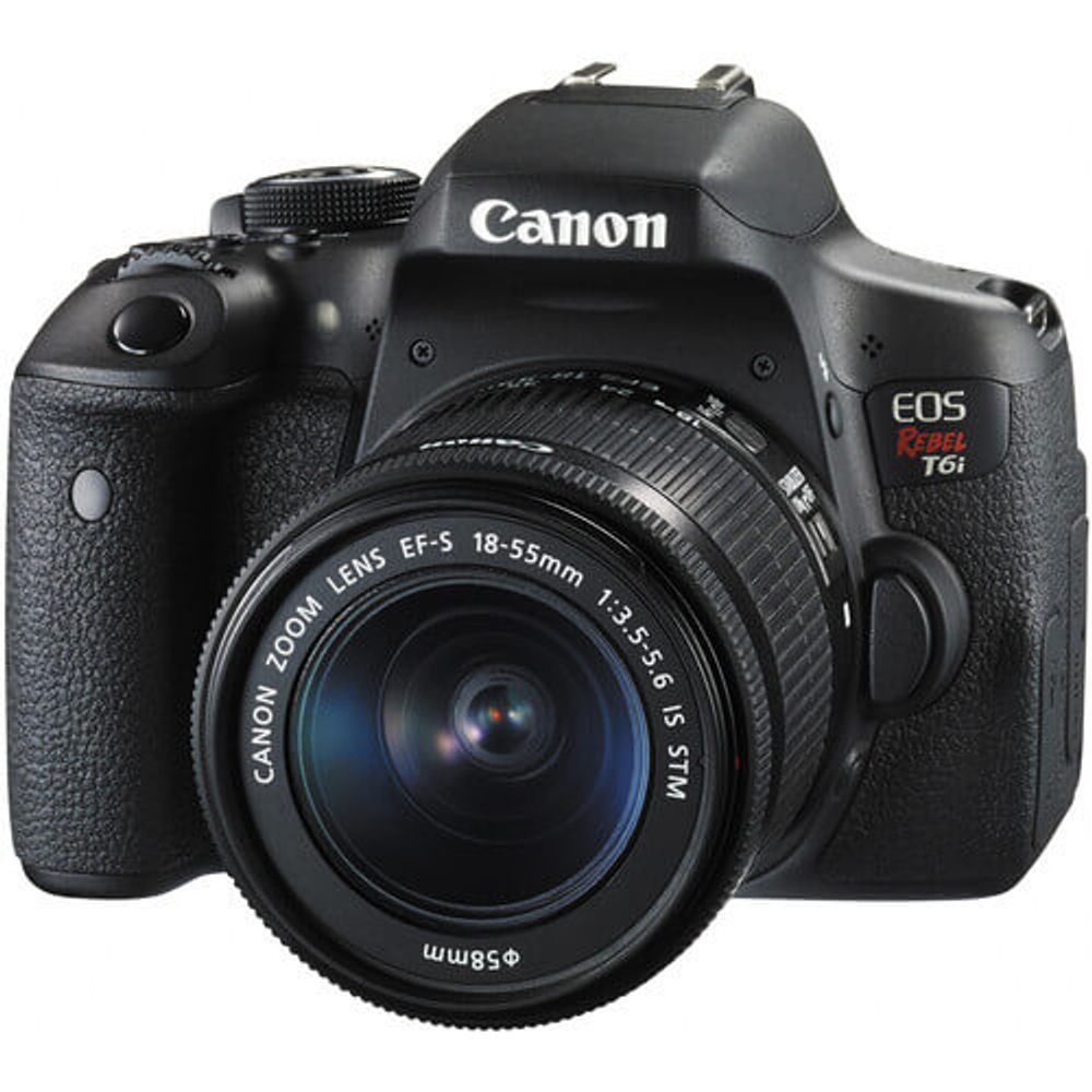Kit Canon EOS T6i Lente 18-55mm + 55-250 IS STM - eMania Foto e Video
