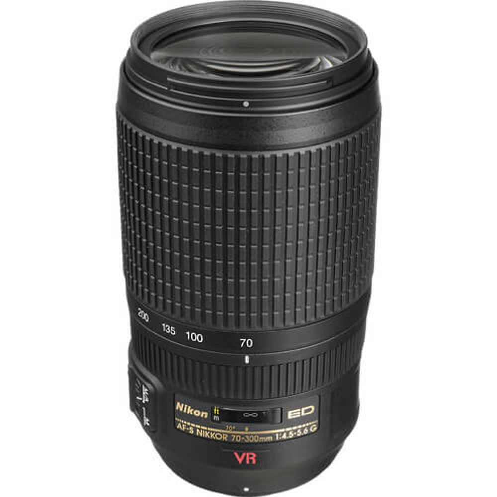 ニコン Nikon AF-S 70-300mm f/4.5-6.3G ED VR Lente Nikon AF-S 70-300mm f/4.5-5.6G - eMania Foto e Video