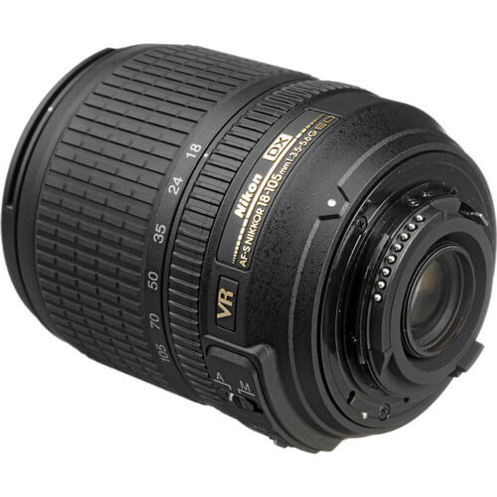New Nikon AF-S DX NIKKOR 18-105mm f/3.5-5.6G ED Vibration Reduction Zoom Lens with Auto Focus for Nikon DSLR Cameras 