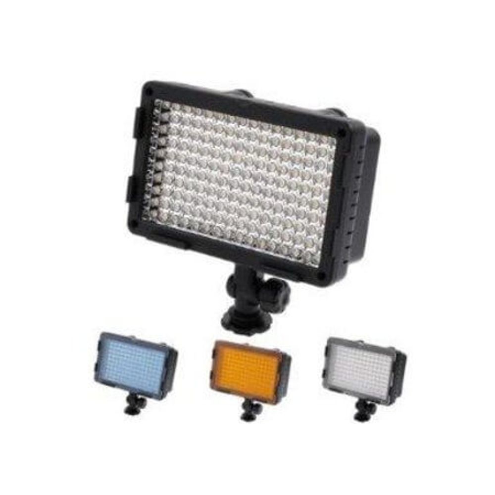 Iluminador-Sun-Gun-de-160-Leds-com-Temperatura-de-Cor-de-3200K-5400K Iluminador-Sun-Gun-de-160-Leds-com-Temperatura-de-Cor-de-3200K-5400K