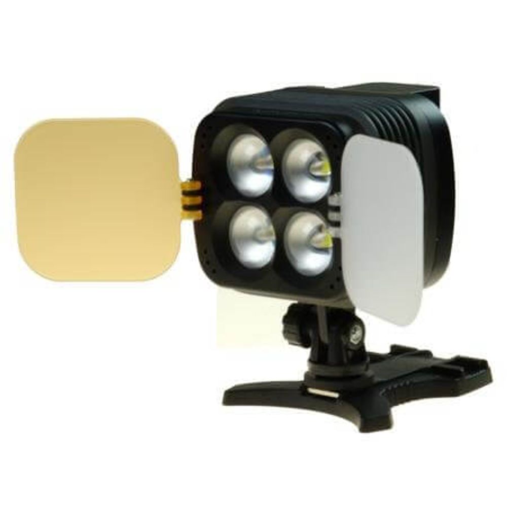 Iluminador-Sun-Gun-de-4-Super-Leds-de-2800Lm-para-Cameras-DLSR-e-Filmadoras Iluminador-Sun-Gun-de-4-Super-Leds-de-2800Lm-para-Cameras-DLSR-e-Filmadoras
