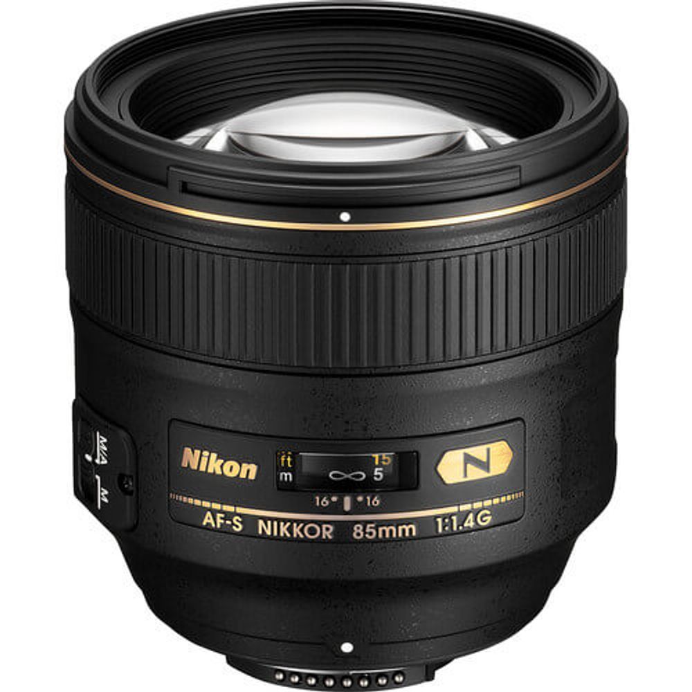 極美品　Nikon AF-S NIKKOR 85mm F1.4G Lente Nikon 85mm f/1.4G AF-S Nikkor - eMania Foto e Video