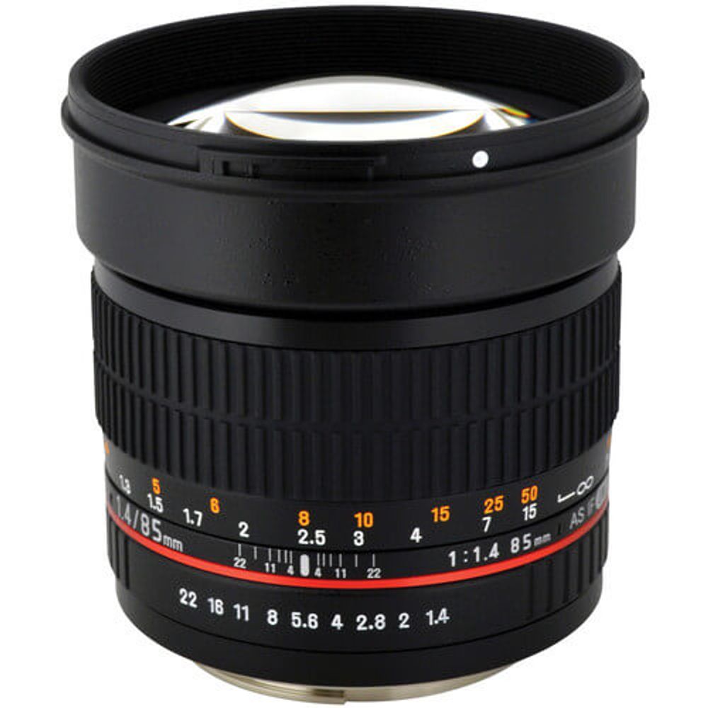 Lente Rokinon 85mm f/1.4 AS IF UMC Canon - eMania Foto e Video