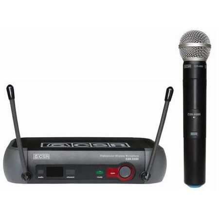 Microfone-Sem-Fio-com-Receptor-UHF-CSR-888