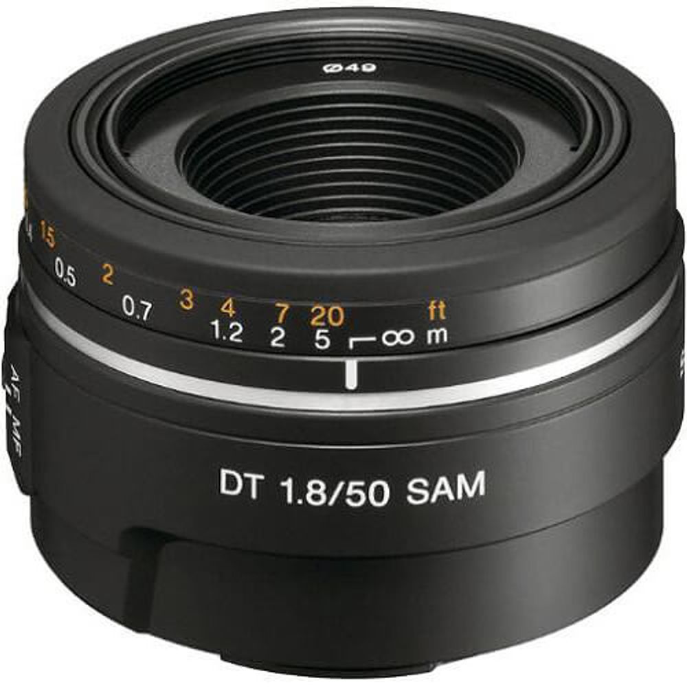☆外観美品【SONY】 DT 50mm F1.8 SAM SAL50F18 Lente Sony 50mm DT SAM A-Mount - eMania Foto e Video