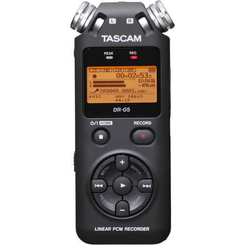 Gravador Tascam DR-05 Memória 2 GB - eMania Foto e Video