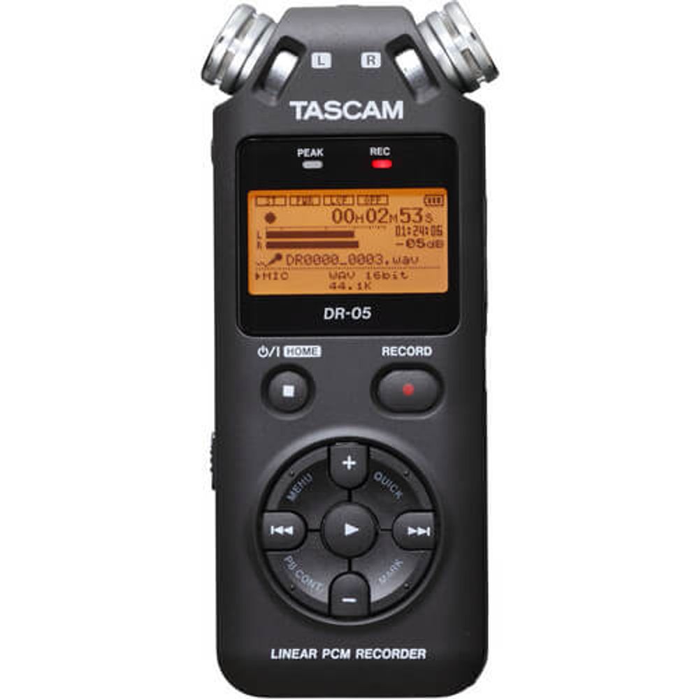 Gravador-Digital-Portatil-Tascam-DR-05-com-Memoria-de-2-GB Gravador-Digital-Portatil-Tascam-DR-05-com-Memoria-de-2-GB