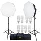 Kit-de-iluminacao-para-Estudio-Fotografico-com-2-Octabox-de-70cm-e-4-Lampadas-45w Kit-de-iluminacao-para-Estudio-Fotografico-com-2-Octabox-de-70cm-e-4-Lampadas-45w