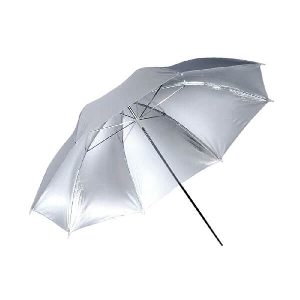 Guarda-Chuva-Godox-UB-001-Branco-e-Prata-de-84Cm Guarda-Chuva-Godox-UB-001-Branco-e-Prata-de-84Cm