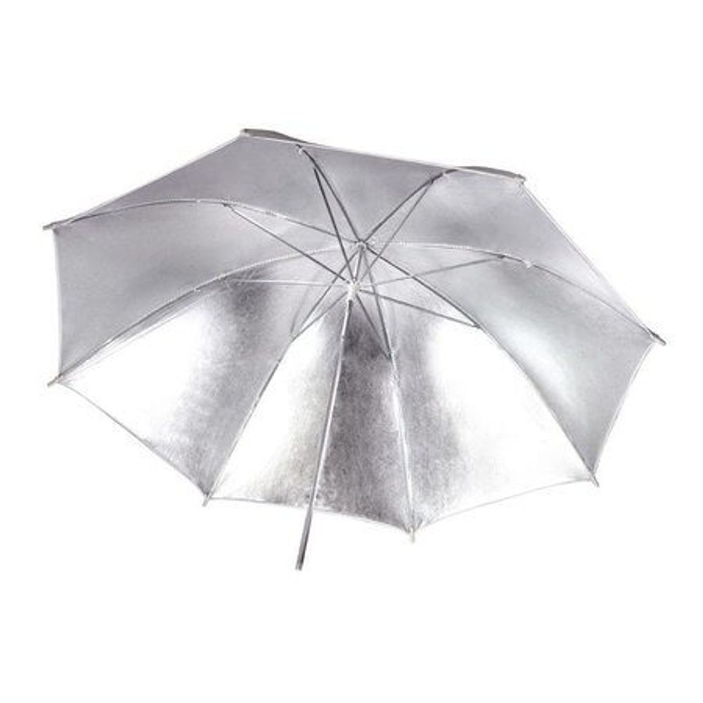 Guarda-Chuva-Godox-UB-001-Branco-e-Prata-de-101Cm Guarda-Chuva-Godox-UB-001-Branco-e-Prata-de-101Cm
