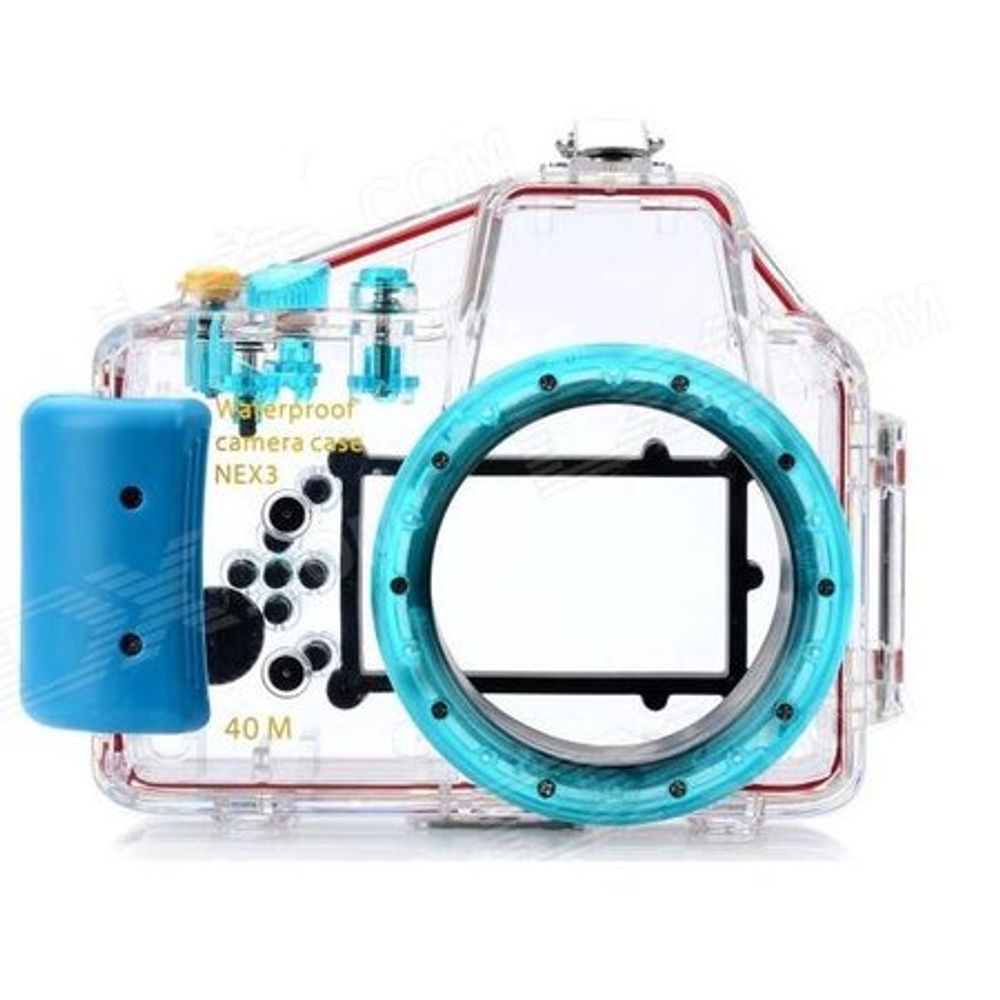 Caixa-Estanque-para-Sony-Nex-3-com-Lente-16mm Caixa-Estanque-para-Sony-Nex-3-com-Lente-16mm