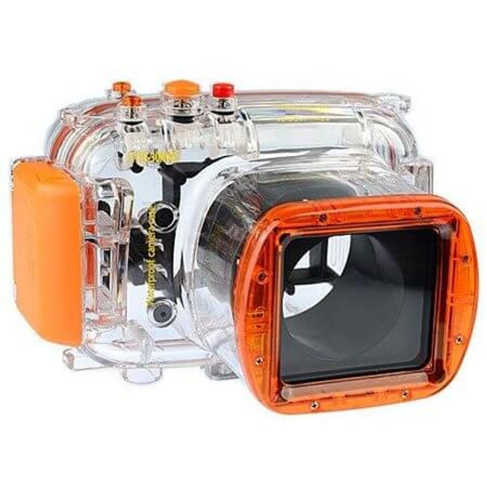 Caixa-Estanque-para-Nikon-J1-com-Lente-10-30mm Caixa-Estanque-para-Nikon-J1-com-Lente-10-30mm