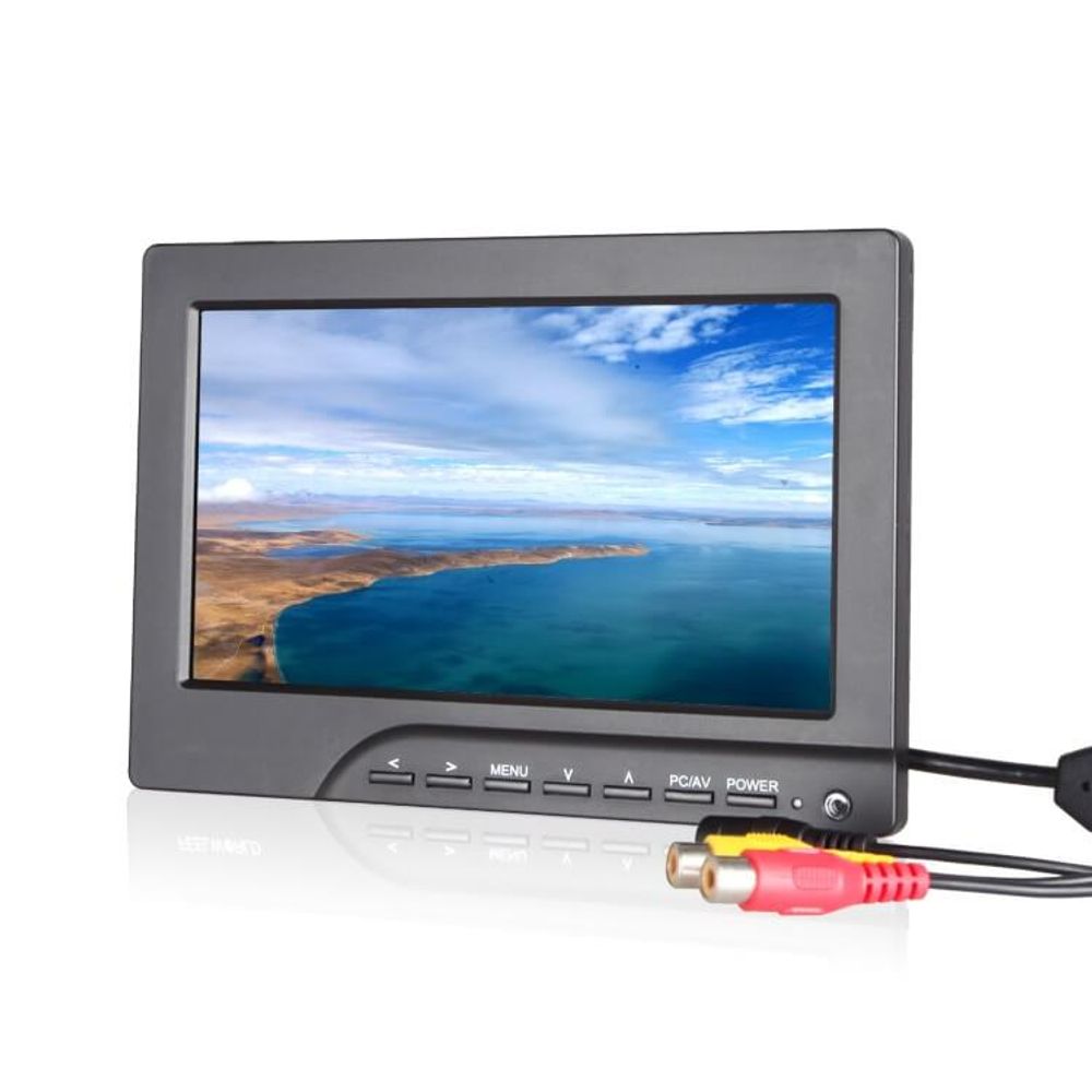 Monitor-FPV-Led-7--para-Fotografia-com-Entrada-RCA-e-AV Monitor-FPV-Led-7--para-Fotografia-com-Entrada-RCA-e-AV