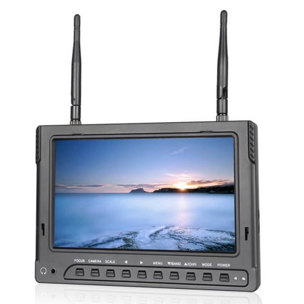 Monitor-FPV-7--Full-HD-com-Receptor-Wireless-5.8GHz-e-Bateria Monitor-FPV-7--Full-HD-com-Receptor-Wireless-5.8GHz-e-Bateria