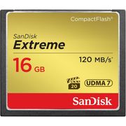 Cartão Compact Flash 16Gb SanDisk Extreme de 120mb/s 800x