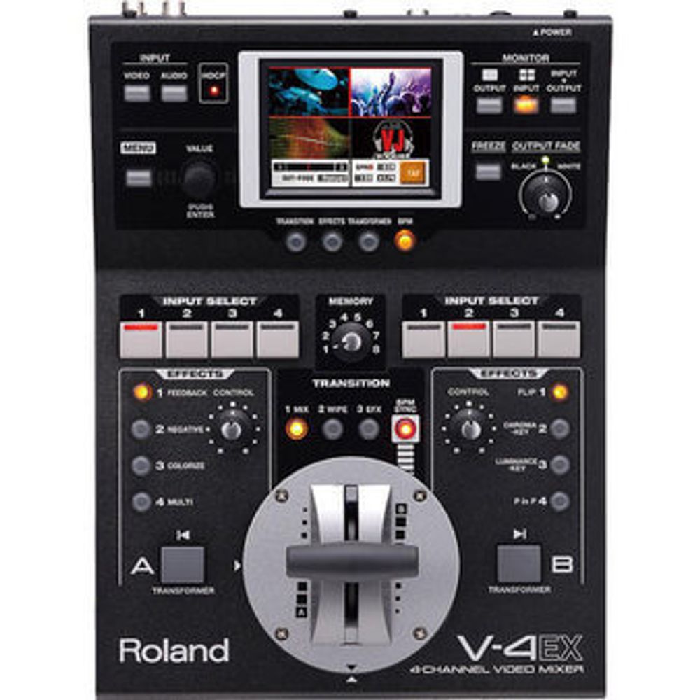 Video-Mixer-Roland-V-4EX-de-4-Canais-Digitais-com-Efeitos Video-Mixer-Roland-V-4EX-de-4-Canais-Digitais-com-Efeitos