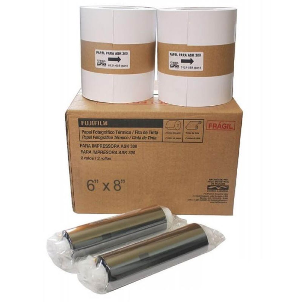 Kit-2-Papeis-e-2-Ribbon-FujiFilm-ASK-300-10x15----800-Fotos Kit-2-Papeis-e-2-Ribbon-FujiFilm-ASK-300-10x15----800-Fotos