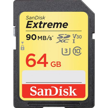 Cartao-SDXC-64GB-90Mb-s-Sandisk-Extreme-Classe-10-e-4K