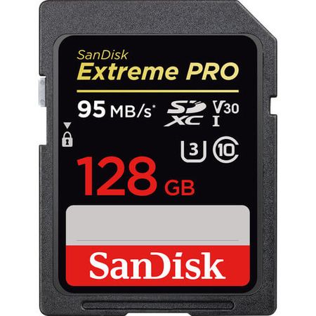 Cartao-SDXC-128Gb-SanDisk-Extreme-Pro-4K-Classe-10-de-95Mb-s