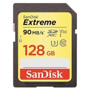 Cartao-SDXC-128Gb-SanDisk-Extreme-4K-Classe-10-de-90Mb-s