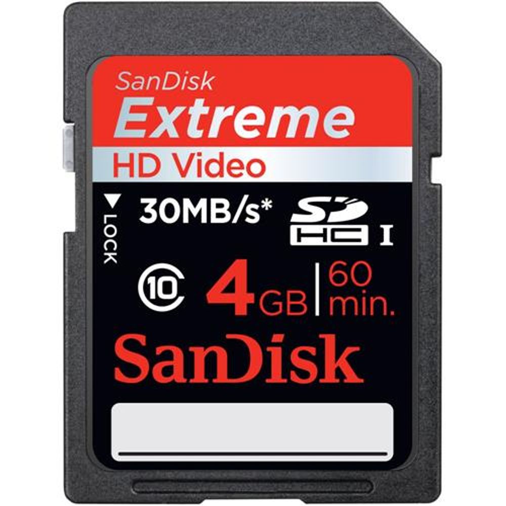 Cartao-SD-Sandisk-Extreme-4Gb-Classe-10-30Mb-s Cartao-SD-Sandisk-Extreme-4Gb-Classe-10-30Mb-s