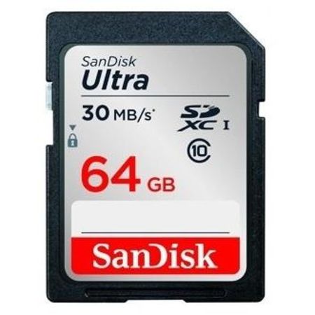 Cartao-SD-64Gb-Sandisk-Ultra-30mb-s-Classe-10