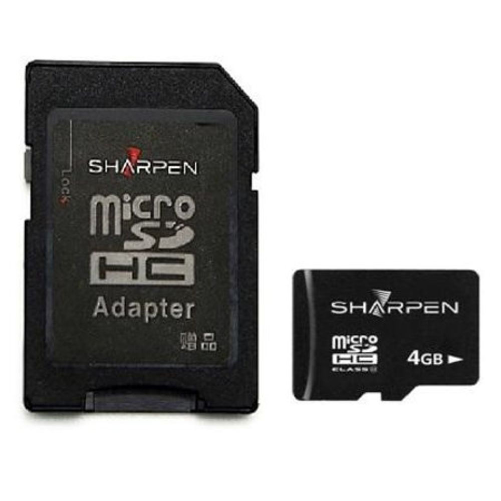 Cartao-Micro-SD-4Gb-com-Adaptador-Sharpen-de-15-Mb-s Cartao-Micro-SD-4Gb-com-Adaptador-Sharpen-de-15-Mb-s